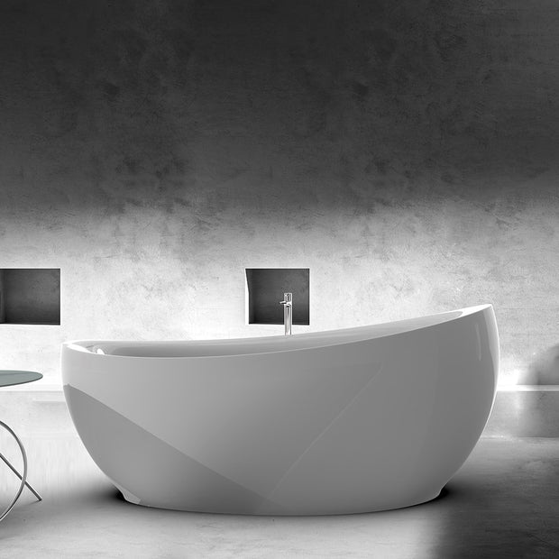 Акриловая ванна Leonardo со сливным узлом и спускным отверстием 180 см